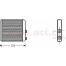 Radiátor topení (typ BEHR, hranaté vývody) (+AC) [210*180*34] Opel Zafira